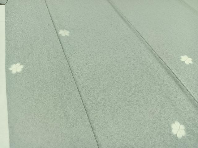 平和屋着物▽上質な小紋 単衣 舞花文 正絹 逸品 AABC0693jh