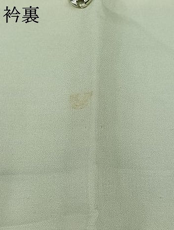 平和屋着物▽上質な紬 単衣 菖蒲色 正絹 逸品 AABC1221jh
