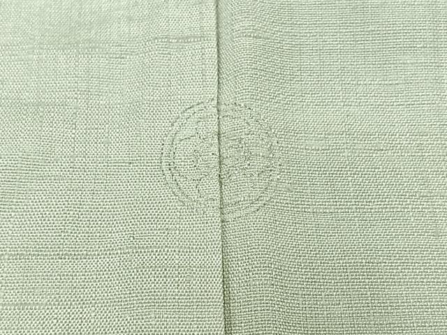 平和屋着物▽上質な紬 単衣 絹鼠色 正絹 逸品 AABC1230jh