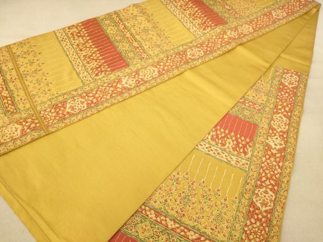 平和屋着物◎六通柄 本袋帯 飾花文 正絹 逸品 AABC1568dt