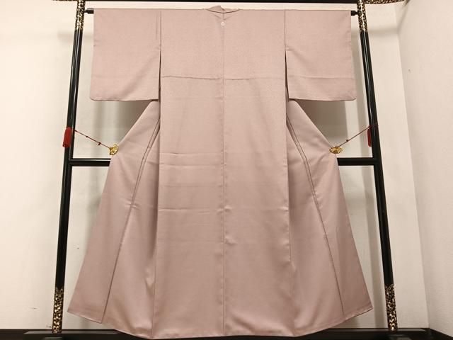 平和屋着物●上質な色無地 水柿色 正絹 逸品 AABC1722ph