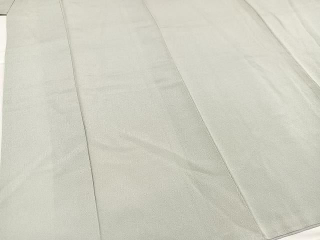 平和屋着物●上質な色無地 作家物 蕎麦切色 鬼しぼ縮緬 正絹 逸品 AABC1724ph