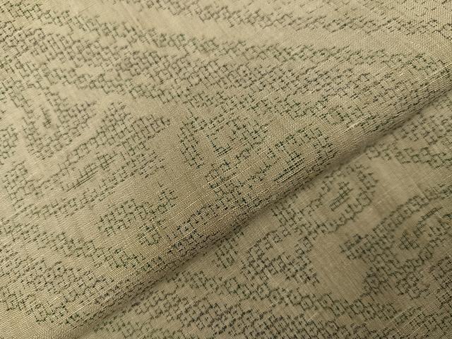 平和屋着物●結城紬 100亀甲 斜縞 やまと誂製 正絹 逸品 未使用 AABC1773ph