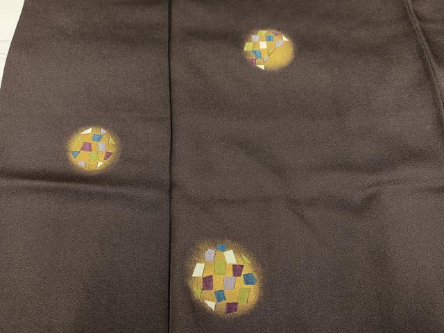 平和屋着物●訪問着 刺繍 丸文 金彩 正絹 逸品 AABC1790ph