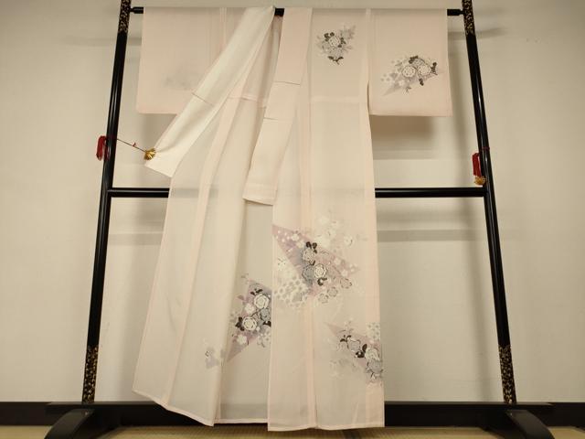 平和屋着物*夏物 訪問着 絽 辻が花 正絹 逸品 AABC1825jd