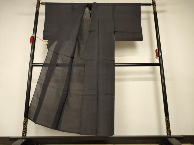 平和屋着物*夏物 本場大島紬 夏大島 格子 正絹 逸品 AABC1836jd