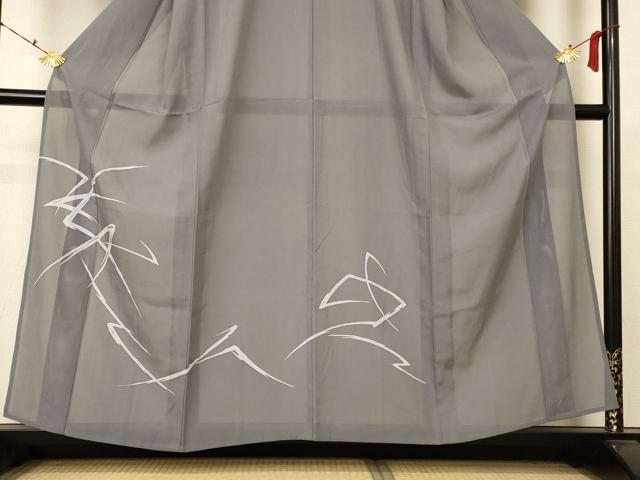 平和屋着物*夏物 訪問着 絽 幾何学文様 正絹 逸品 AABC1860jd