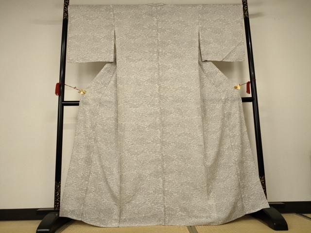 平和屋着物▽上質な小紋 単衣 吹き寄せ文 正絹 逸品 AABC1882jd