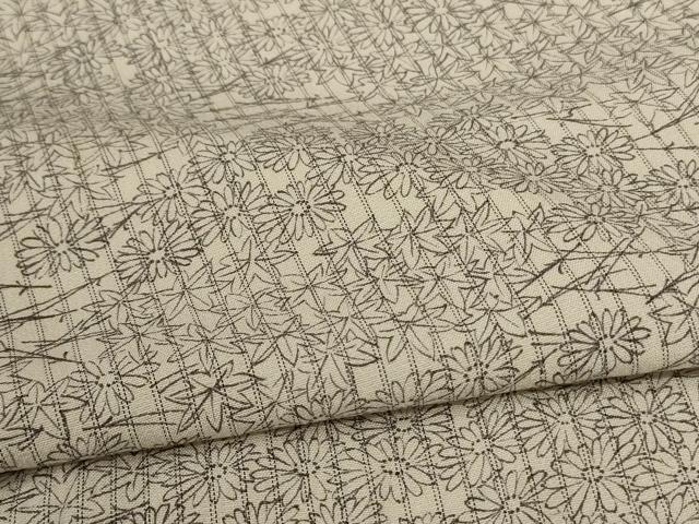 平和屋着物▽上質な小紋 単衣 吹き寄せ文 正絹 逸品 AABC1882jd