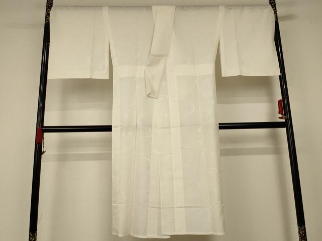 平和屋着物*夏物 長襦袢 流水文 象牙色 正絹 逸品 AABC1886jd