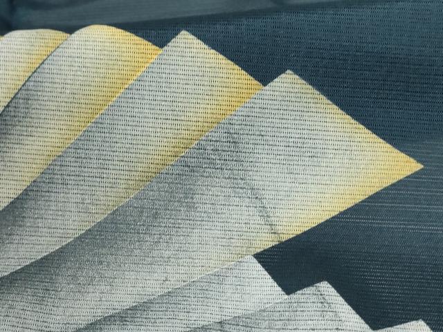 平和屋着物*夏物 訪問着 絽 檜扇文 洗える着物 AABC1904jd