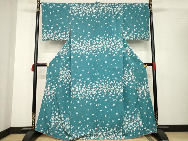 平和屋着物●訪問着 舞桜文 正絹 逸品 AABC1925ck