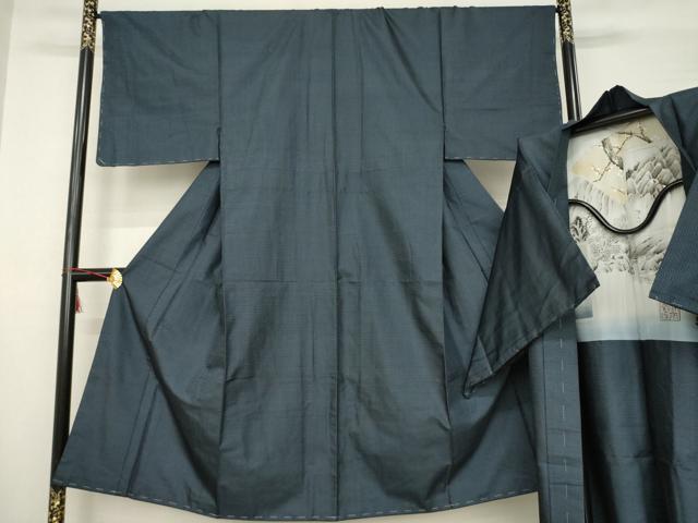 平和屋着物●男性 本場大島紬 アンサンブル 100亀甲 総詰め 正絹 逸品 未使用 AABC1958ck