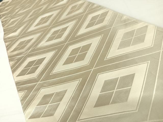 平和屋着物◎両面六通柄袋帯 唐織 飛鶴文 銀糸 正絹 逸品 AABC2331yx