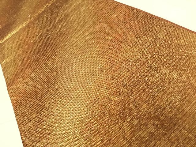 平和屋着物◎六通柄袋帯 霞文 金彩 正絹 逸品 AABC2491yx