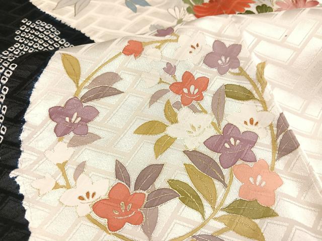 平和屋着物●豪華振袖 駒刺繍 絞り 草花文 金銀彩 そごう扱い 正絹 逸品 AABC2540ph