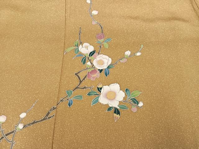 平和屋着物●訪問着 友禅 枝花文 暈し染め 正絹 逸品 未使用 AABC2568ph