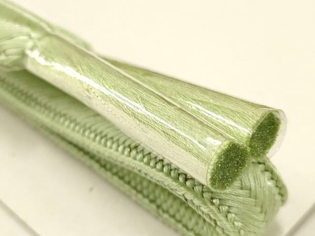平和屋本店●和装小物 帯締め・帯揚げセット 大和高麗組 草花文 暈し染め 金糸 金彩 逸品 未使用 AABC2762ay