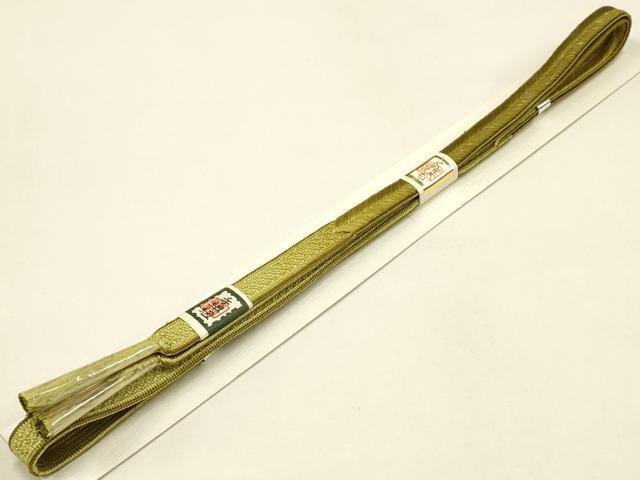平和屋本店●和装小物 帯締め・帯揚げセット 大和高麗組 金糸 金彩 逸品 未使用 AABC2778ay