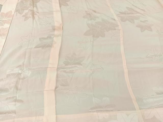 平和屋着物■長襦袢 無双仕立て 破れ亀甲楓文 暈し染め 正絹 逸品 AABC3134uw