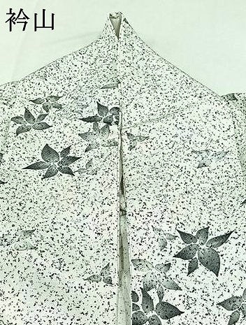 平和屋着物▽上質な小紋 単衣 舞花文 正絹 逸品 AABC3162jh