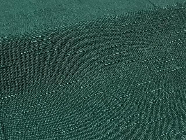平和屋着物▽上質な紬 単衣 萌葱色 正絹 逸品 AABC3195jh