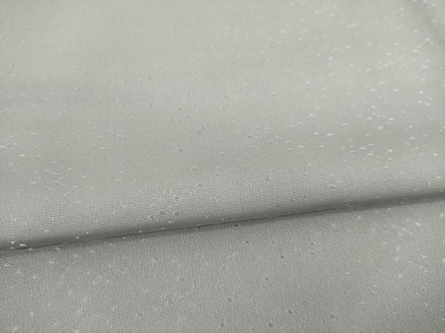 平和屋着物●上質な色無地 大小あられ地紋 薄墨色 正絹 逸品 AABC3214ck