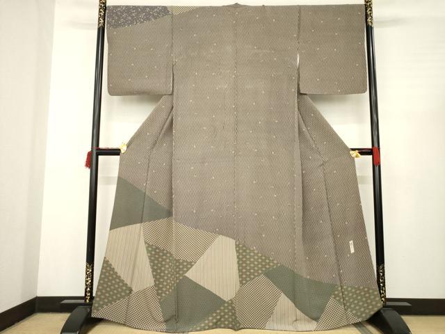 平和屋着物●山下晴三 京友禅競技大会受賞 訪問着 立涌花文 正絹 逸品 AABC3251ck
