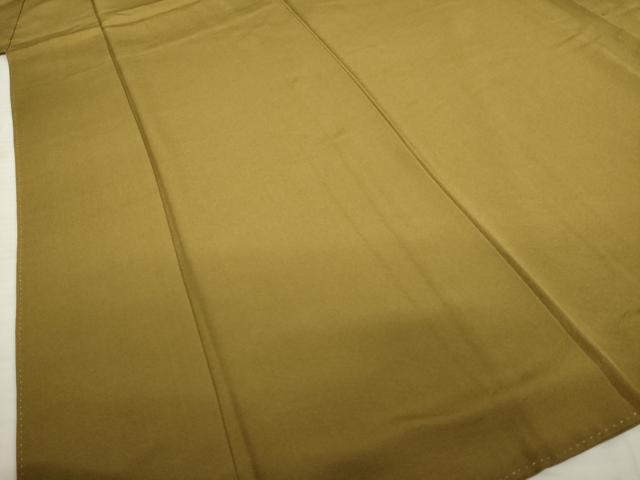 平和屋着物●上質な色無地 桑茶色 正絹 逸品 AABC3263ck