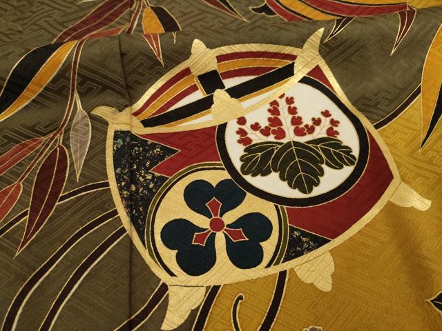 平和屋着物●豪華振袖 糸巻吉祥花文 金彩 正絹 逸品 AABC3277ck
