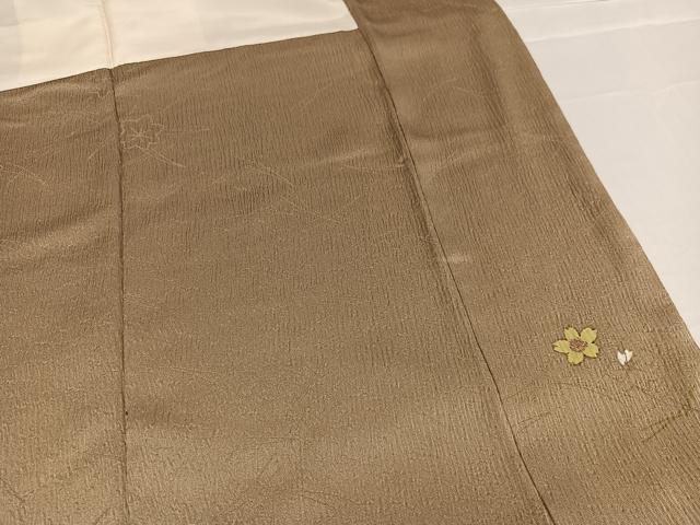 平和屋着物●色留訪問着 草花文 暈し染め 正絹 逸品 AABC3338ph