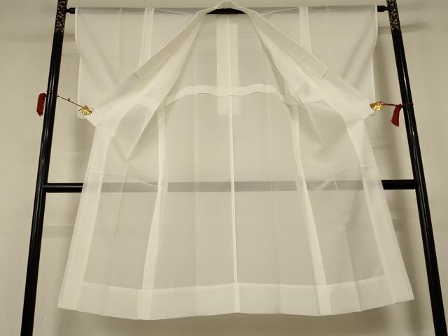 平和屋着物*夏物 長襦袢 絽 白色 洗える着物 AABC3427jd