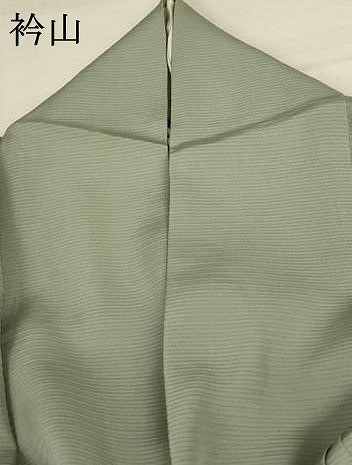 平和屋着物*夏物 色無地 絽 山葵色 正絹 逸品 AABC3429jd