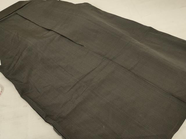 平和屋着物*夏物 男性 行灯袴 縞 正絹 逸品 AABC3444jd