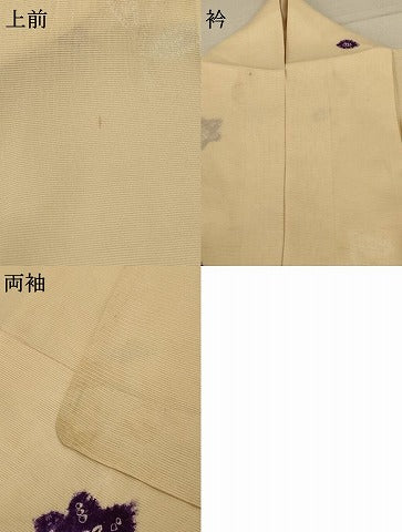 平和屋着物*夏物 小紋 絽 絞り 舞花文 正絹 逸品 AABC3498jd