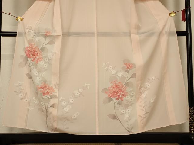 平和屋着物*夏物 訪問着 絽 草花文 正絹 逸品 AABC3506jd