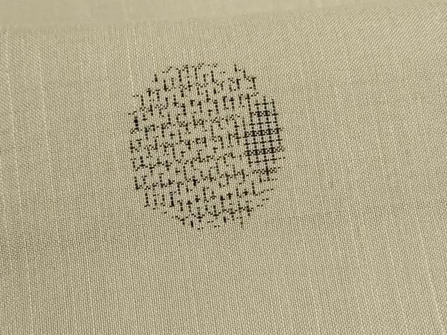 平和屋着物*夏物 結城紬 夏結城 丸文 正絹 逸品 AABC3509jd