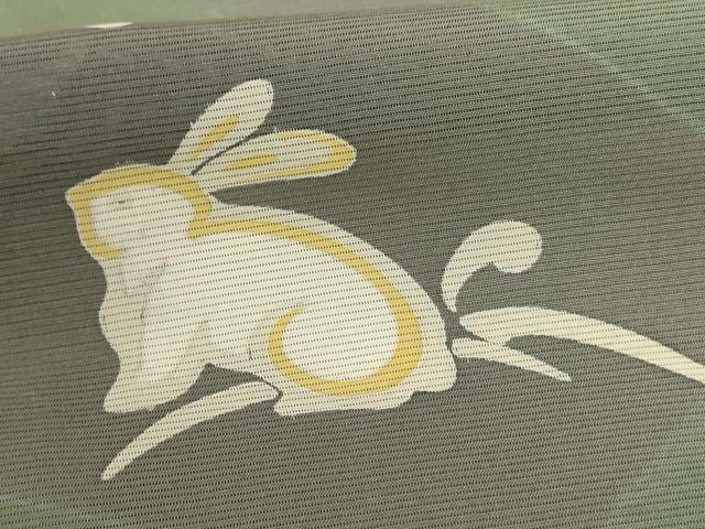 平和屋着物*夏物 訪問着 絽 兎 さが美扱い 正絹 逸品 AABC3514jd