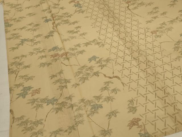 平和屋着物*夏物 絹芭蕉 訪問着 枝松文 正絹 逸品 AABC3517jd