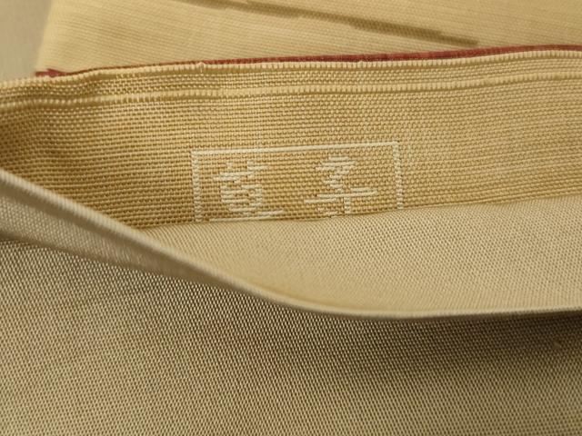 平和屋着物◎六通柄袋帯 草子 花鳥文 正絹 逸品 AABC3581ou