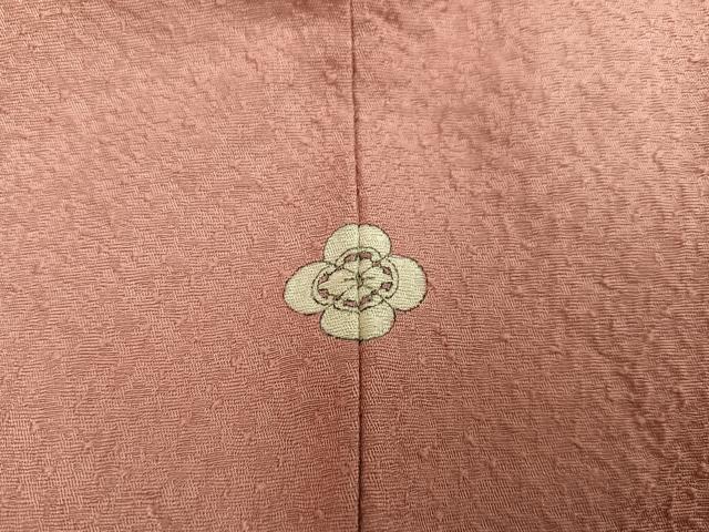 平和屋着物●上質な色無地 退紅色 正絹 逸品 AABC3660ph