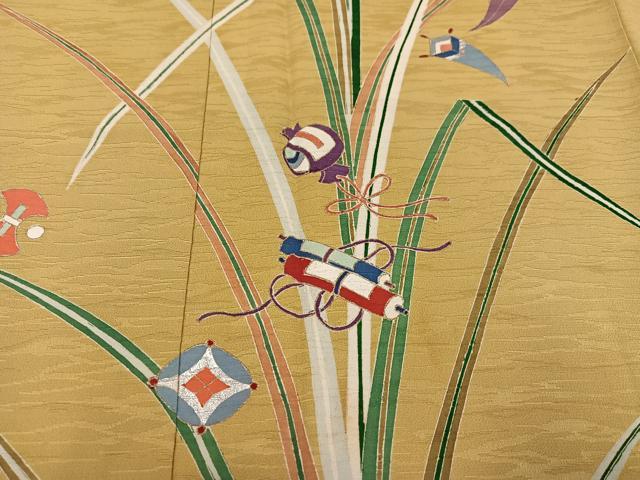 平和屋着物●訪問着 草木宝尽くし 金銀彩 正絹 逸品 AABC3667ph
