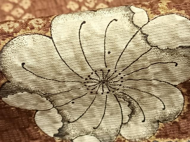 平和屋着物▽上質な小紋 単衣 辻が花 正絹 逸品 未使用 AABC3726fy