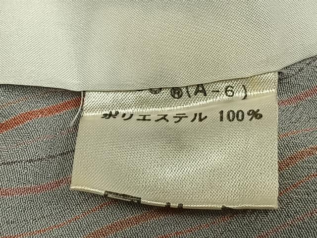 平和屋着物▽小紋 単衣 縞 洗える着物 AABC3879fy