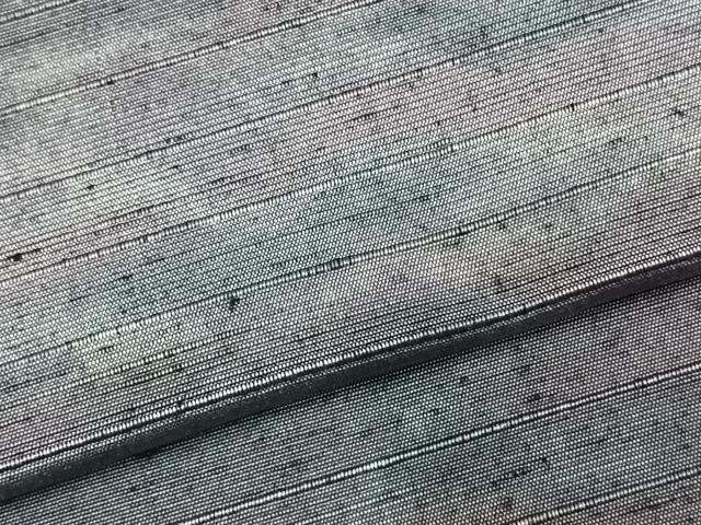 平和屋着物▽上質な紬 単衣 霞文 正絹 逸品 AABC3919fy