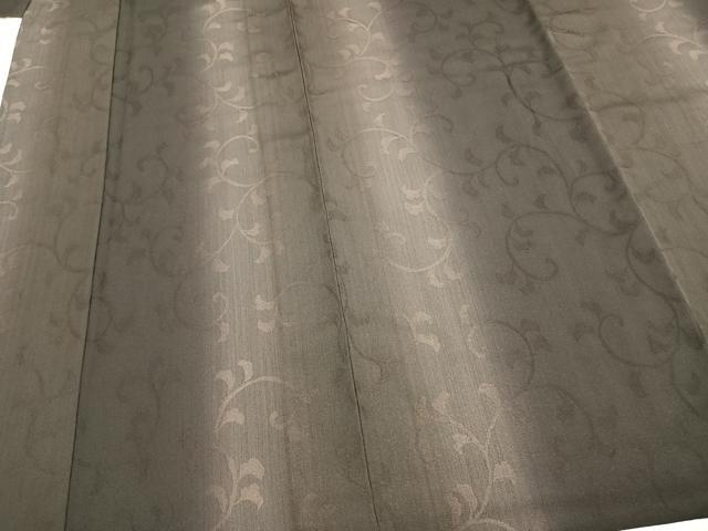 平和屋着物▽上質な小紋 単衣 唐草文 やまと誂製 正絹 逸品 AABC3928fy