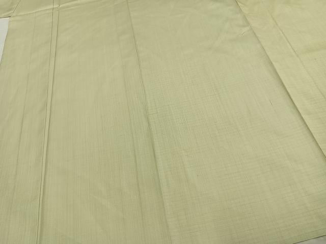 平和屋着物▽上質な紬 単衣 格子 正絹 逸品 AABC3952fy