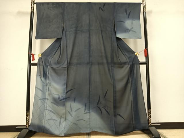 平和屋着物▽訪問着 無双 紗袷 紗×絽 草花文 正絹 逸品 AABC3959fy