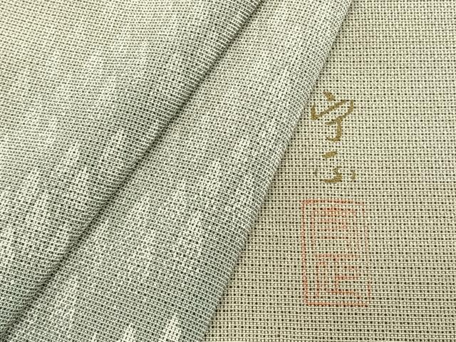 平和屋着物▽藤倉守正 訪問着 単衣 本塩沢 樹林文 正絹 逸品 AABC3961fy