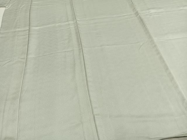 平和屋着物▽上質な色無地 単衣 紗綾形地紋 白花色 正絹 逸品 AABC4006fy